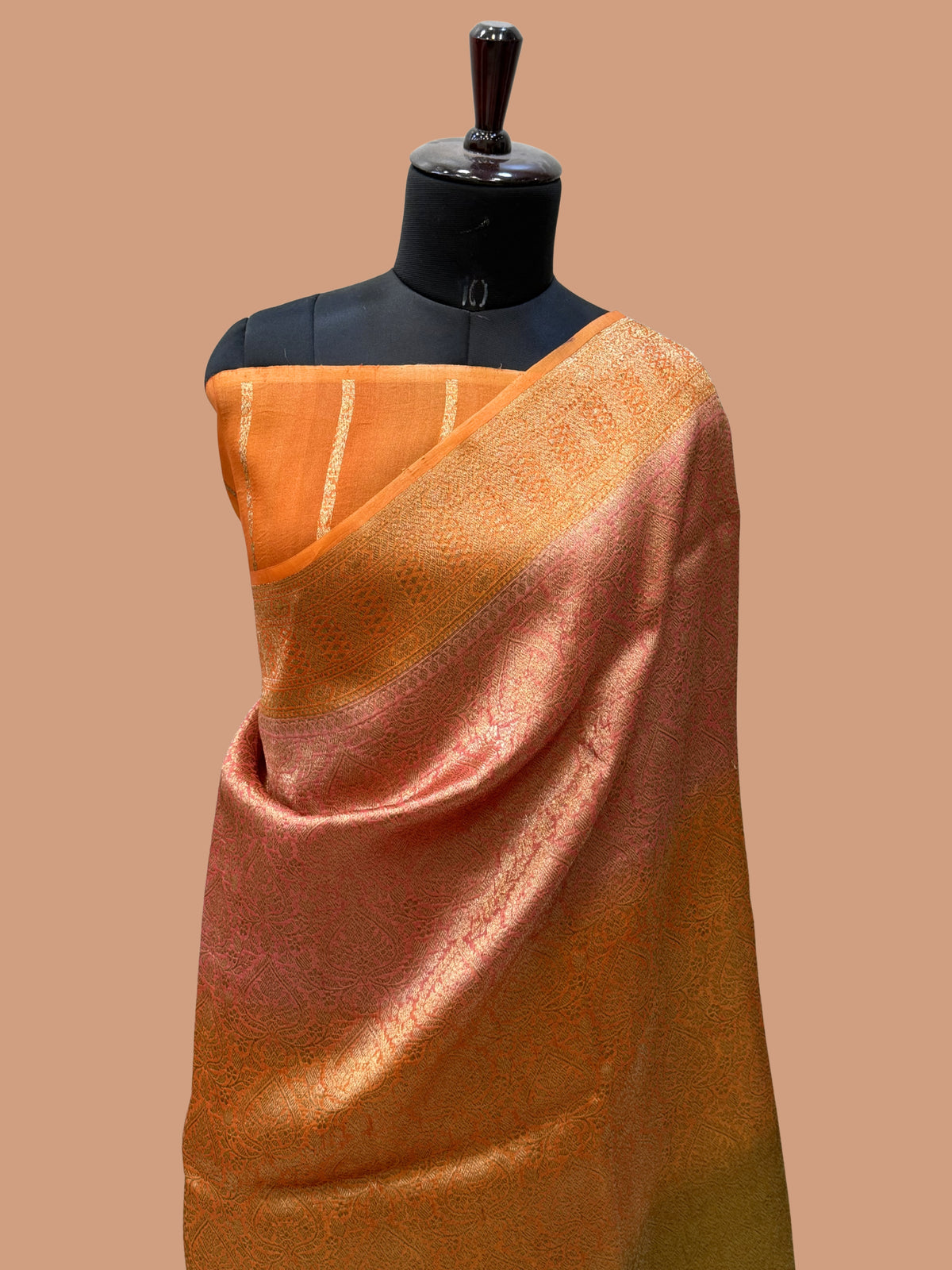 Pure Kora Silk Handloom Banarasi Saree - All Over Brocade Jaal