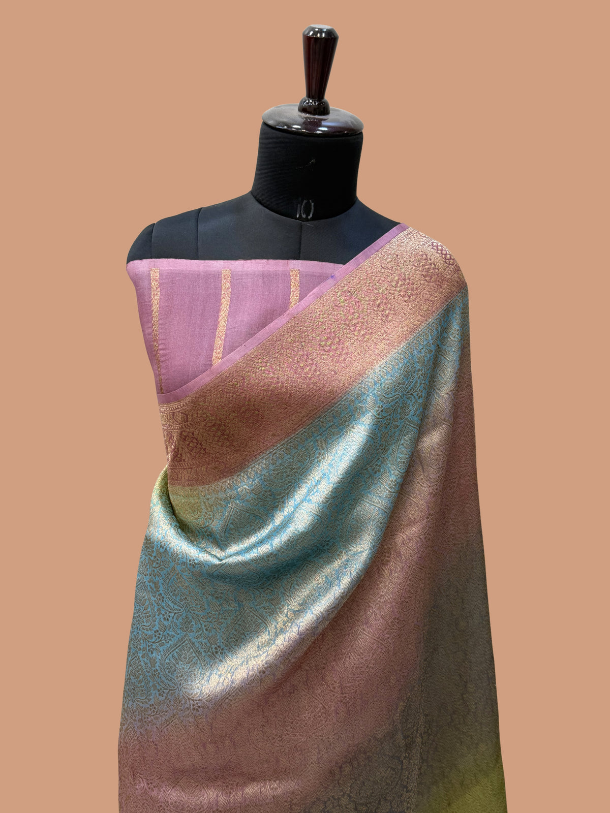 Pure Kora Silk Handloom Banarasi Saree - All Over Brocade Jaal