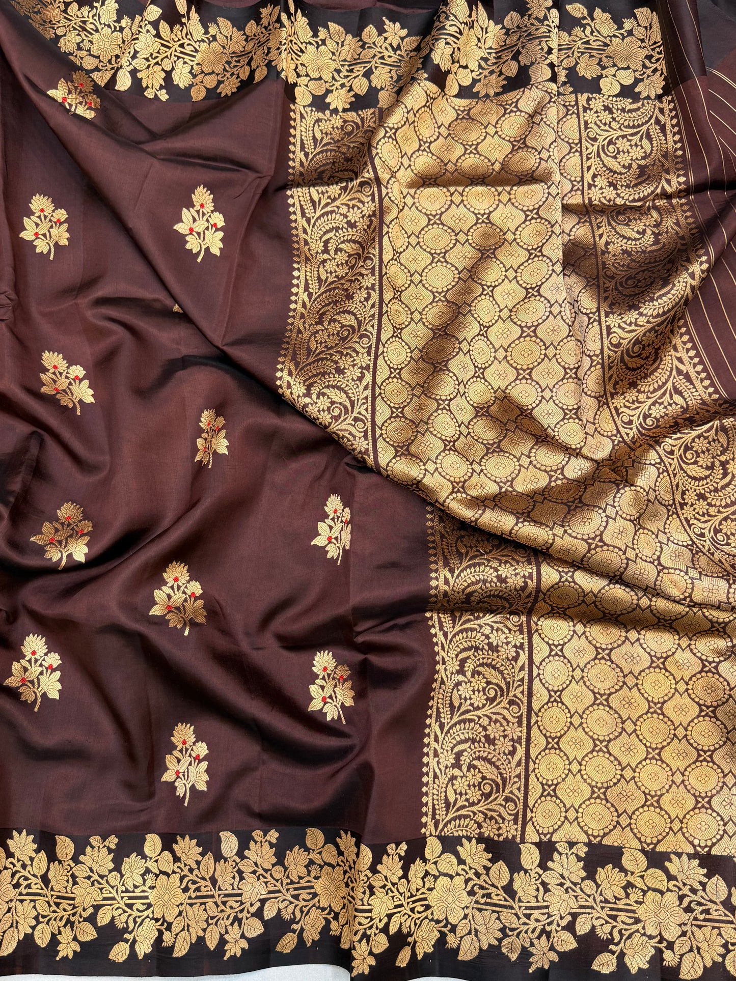 Pure Mango Silk Banarasi Handloom Saree