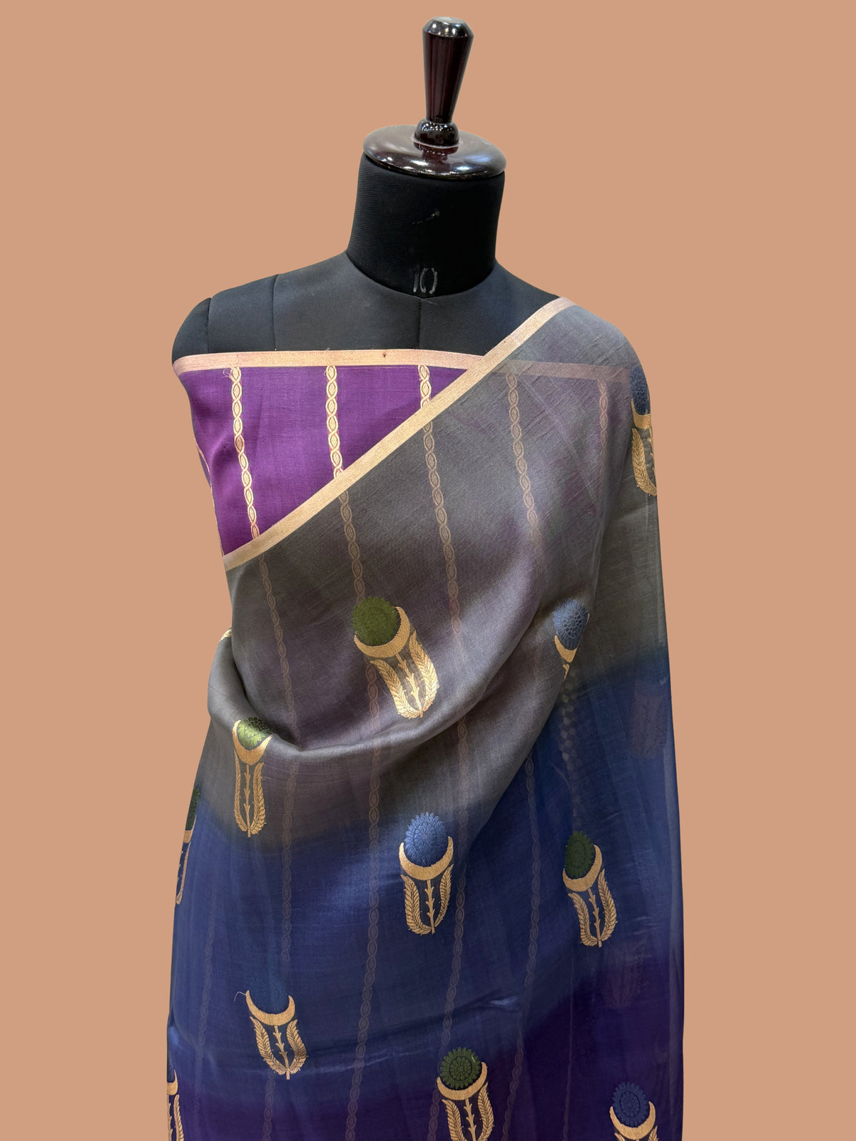Pure Kora Silk Handloom Banarasi Saree - All Over Kadua Buta