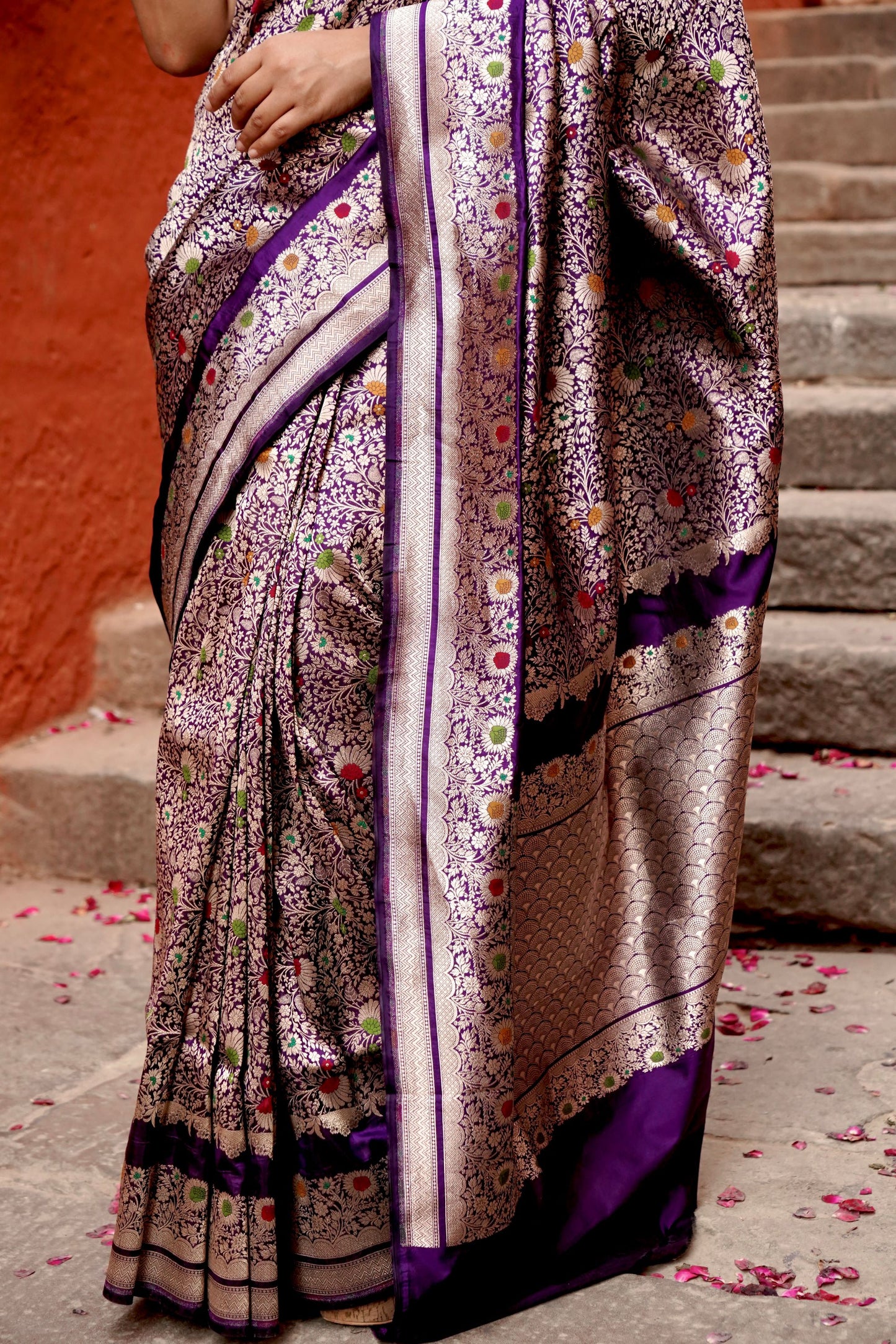 Pure Katan Brocade with Multiminakari Designer Saree