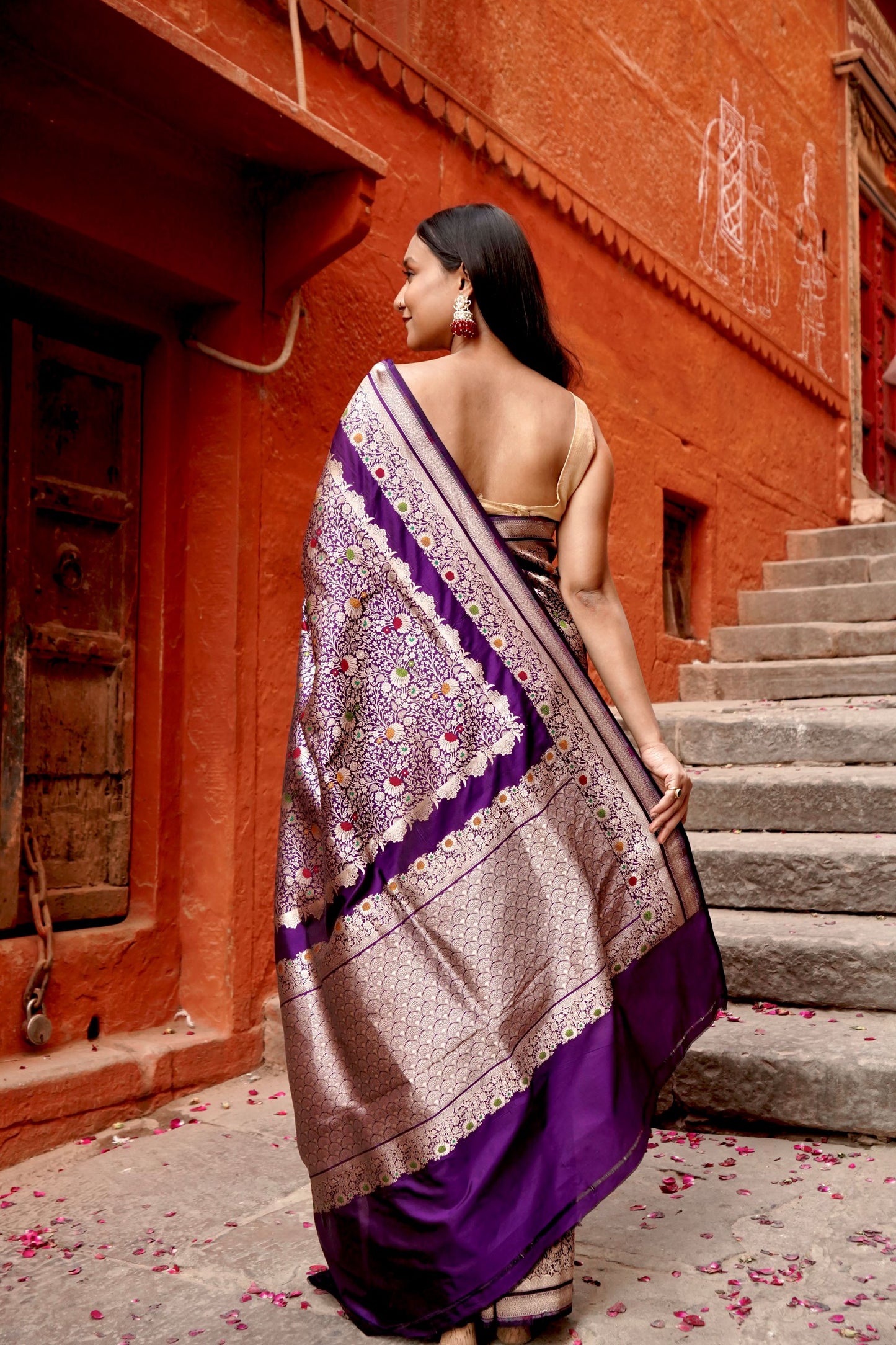 Pure Katan Brocade with Multiminakari Designer Saree