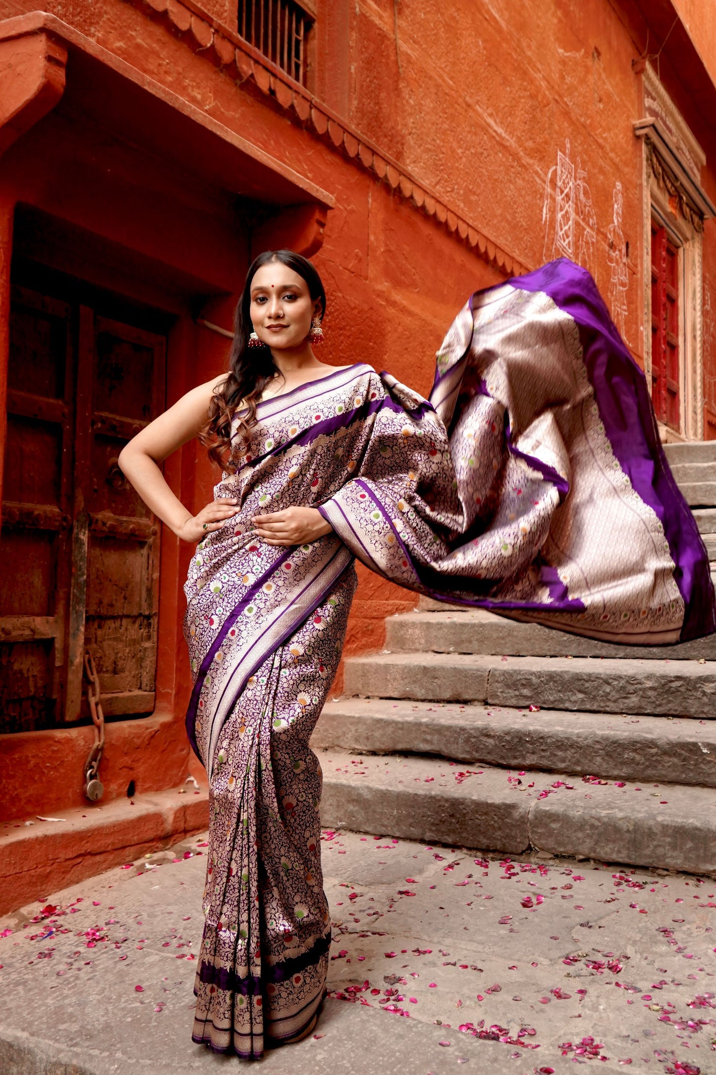 Pure Katan Brocade with Multiminakari Designer Saree