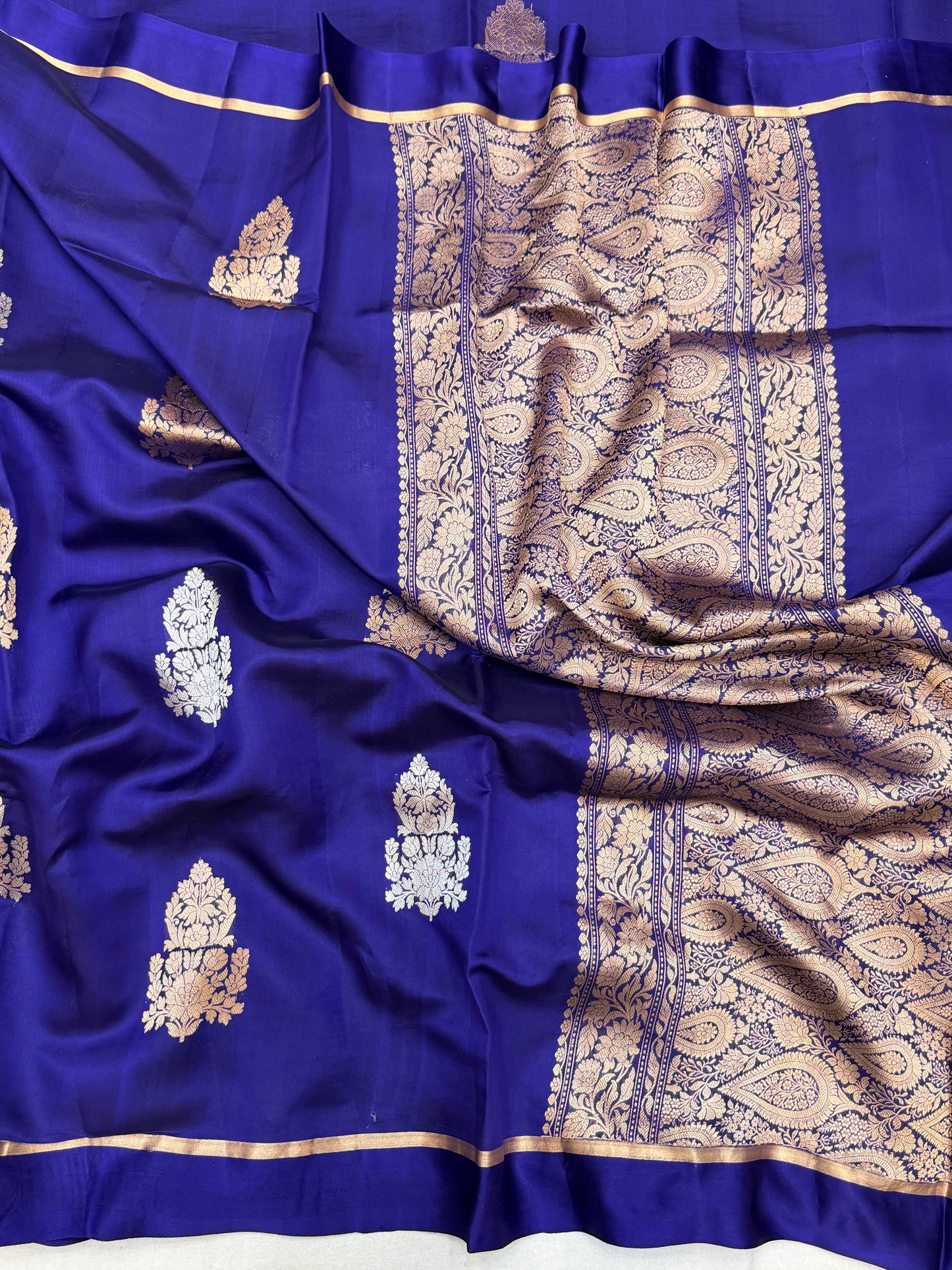 Pure Mango Silk Banarasi Handloom Saree