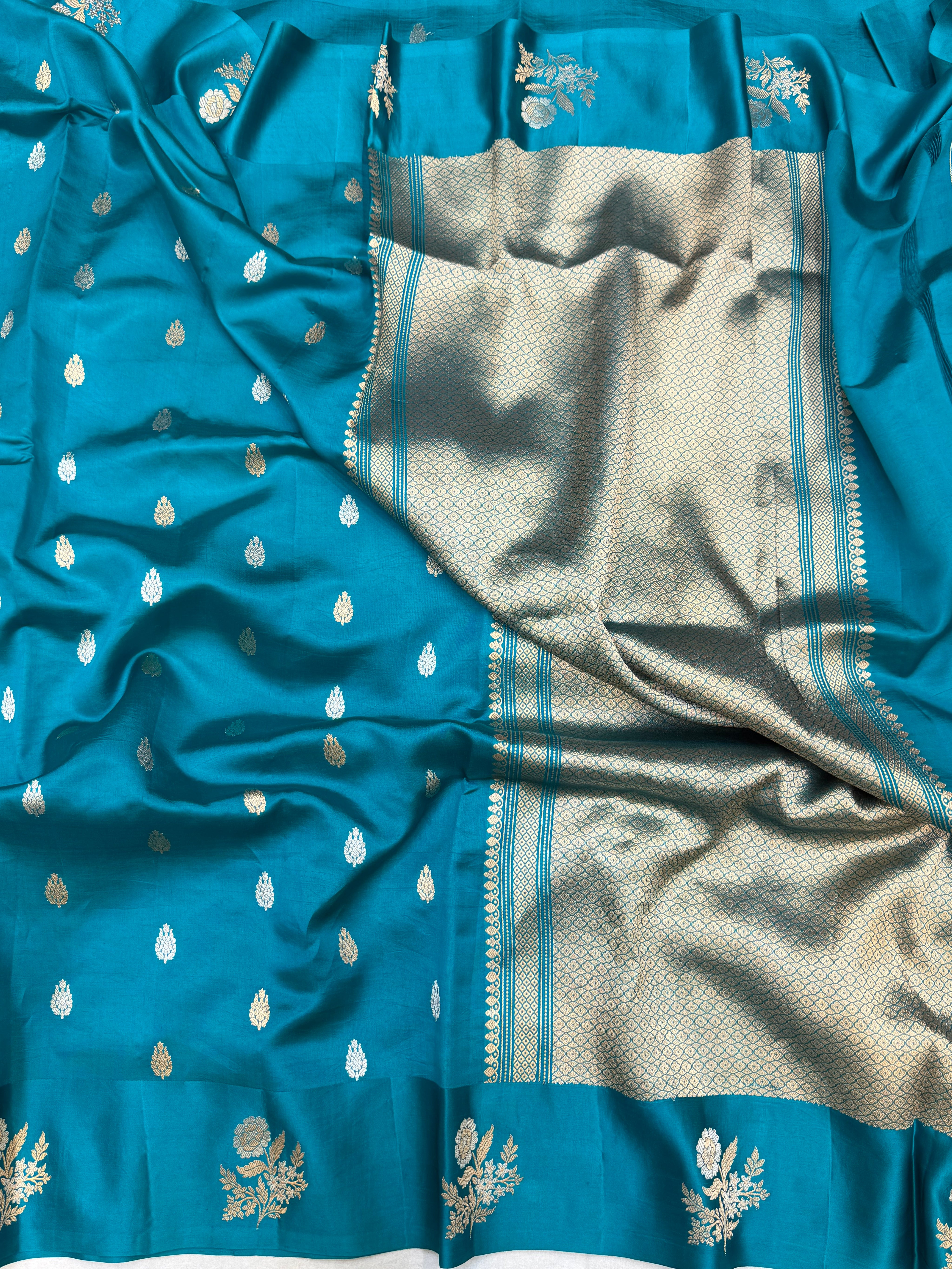 Pure Mango Silk Banarasi Handloom Saree
