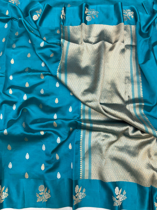 Pure Mango Silk Banarasi Handloom Saree