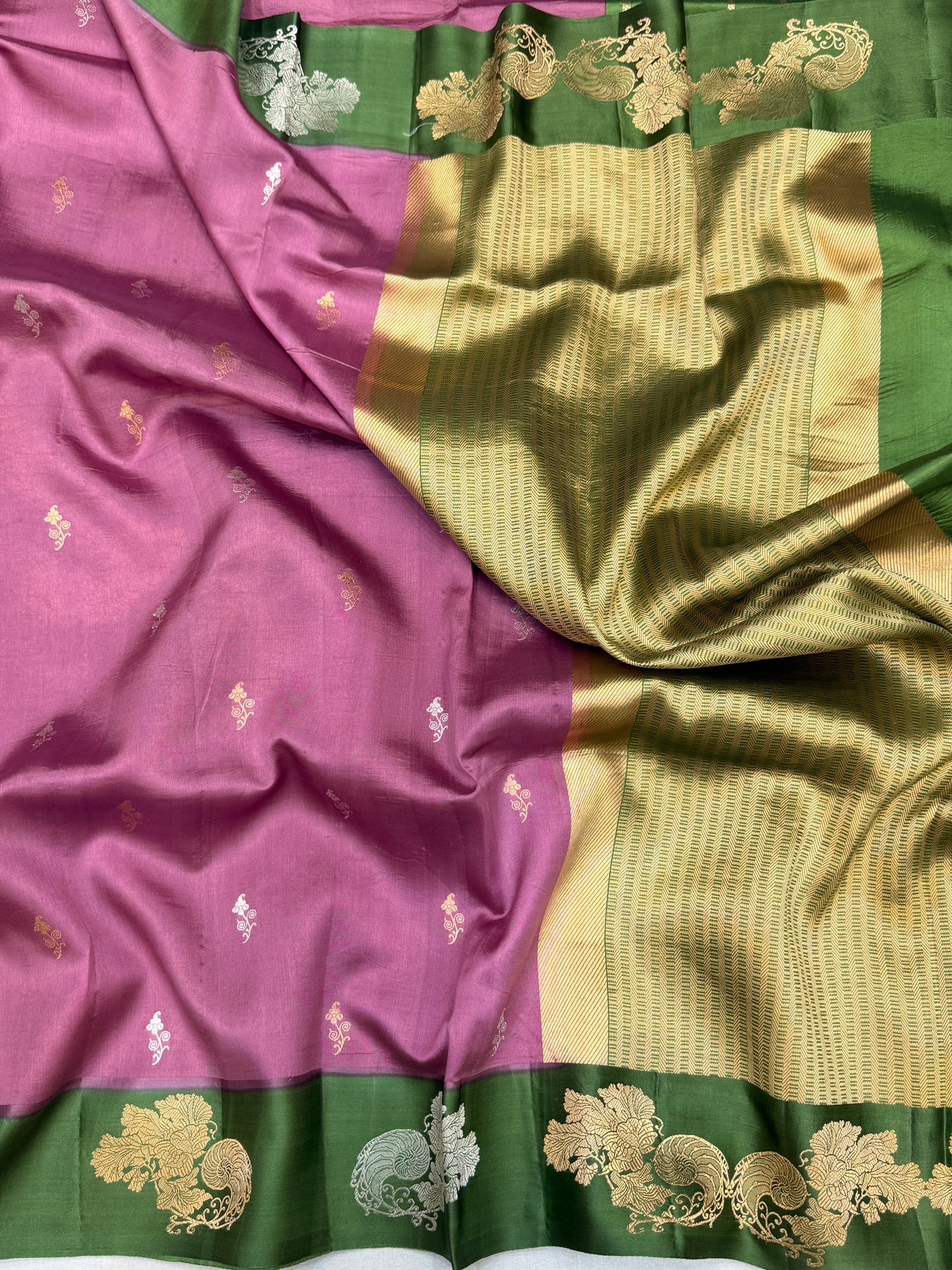 Pure Mango Silk Banarasi Handloom Saree