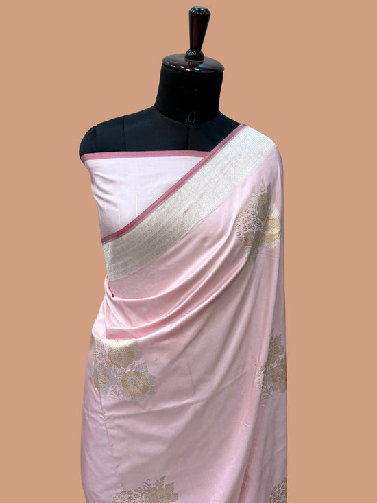 Pure Katan Silk Banarasi Handloom Saree - All over Kadua motifs