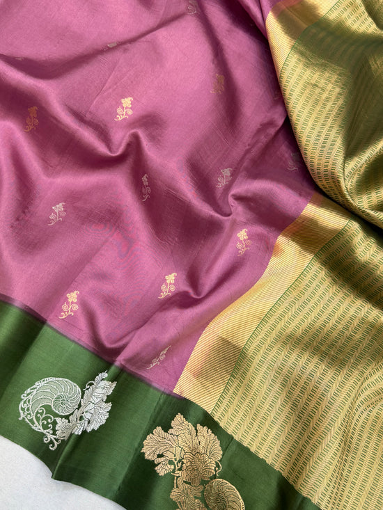 Pure Mango Silk Banarasi Handloom Saree
