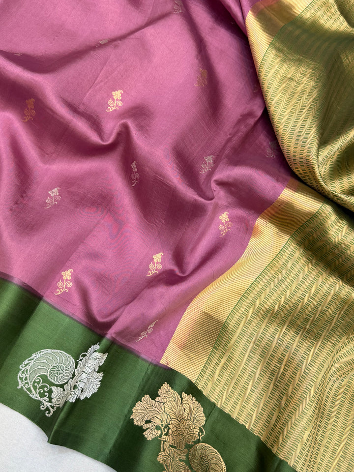 Pure Mango Silk Banarasi Handloom Saree