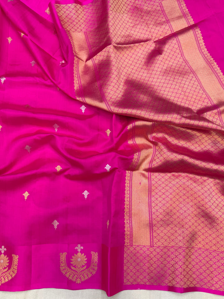 Pure Mango Silk Banarasi Handloom Saree
