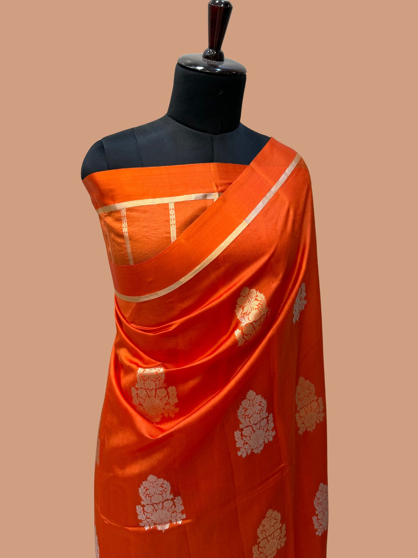 Pure Mango Silk Banarasi Handloom Saree