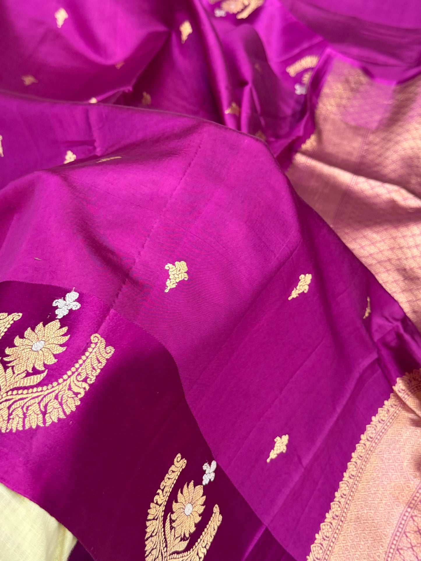 Pure Mango Silk Banarasi Handloom Saree