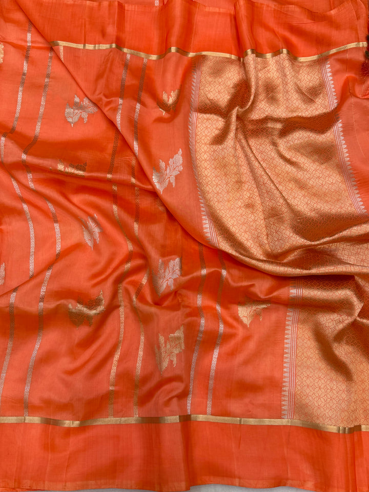 Pure Mango Silk Banarasi Handloom Saree