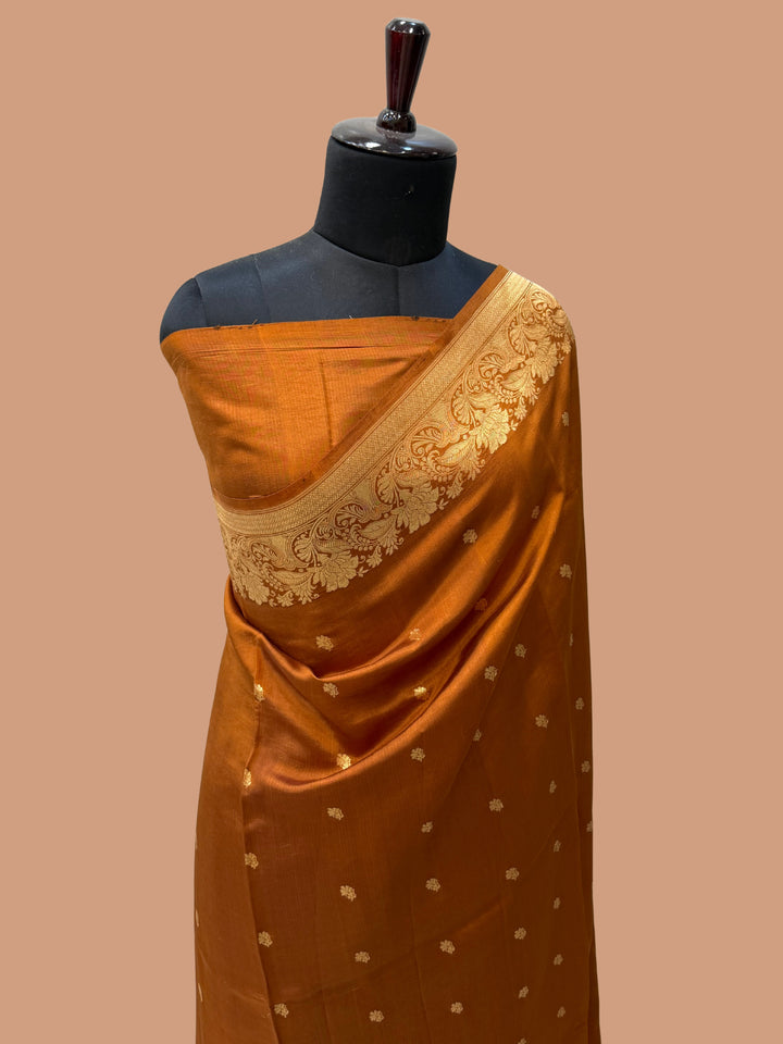 Pure Mango Silk Banarasi Handloom Saree