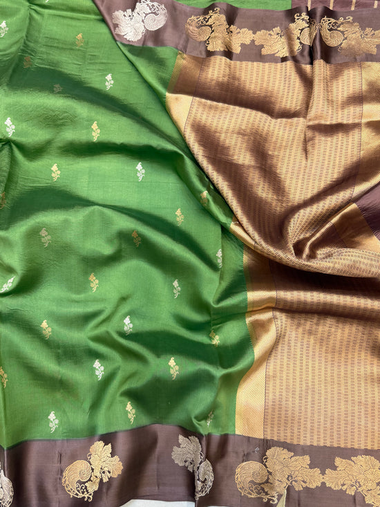 Pure Mango Silk Banarasi Handloom Saree