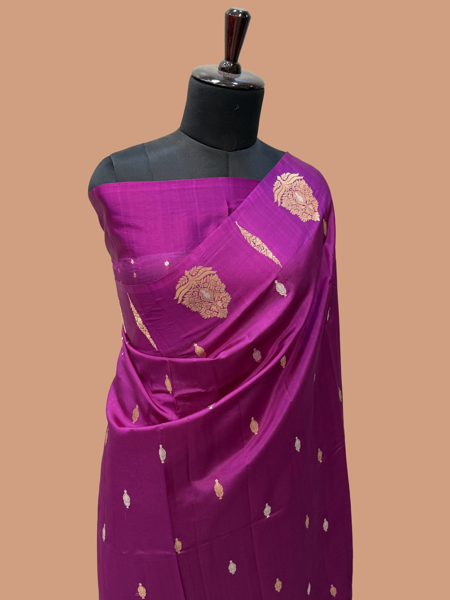 Pure Mango Silk Banarasi Handloom Saree