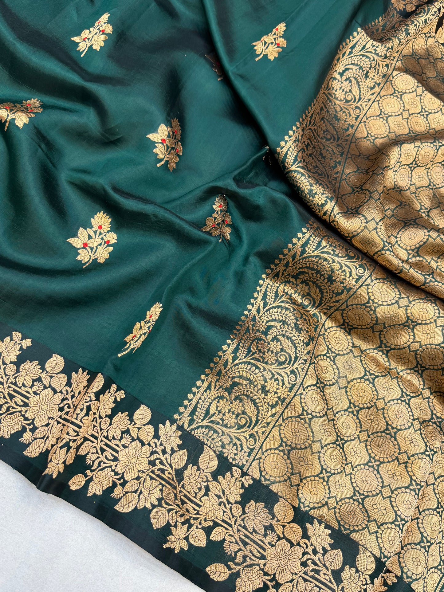 Pure Mango Silk Banarasi Handloom Saree