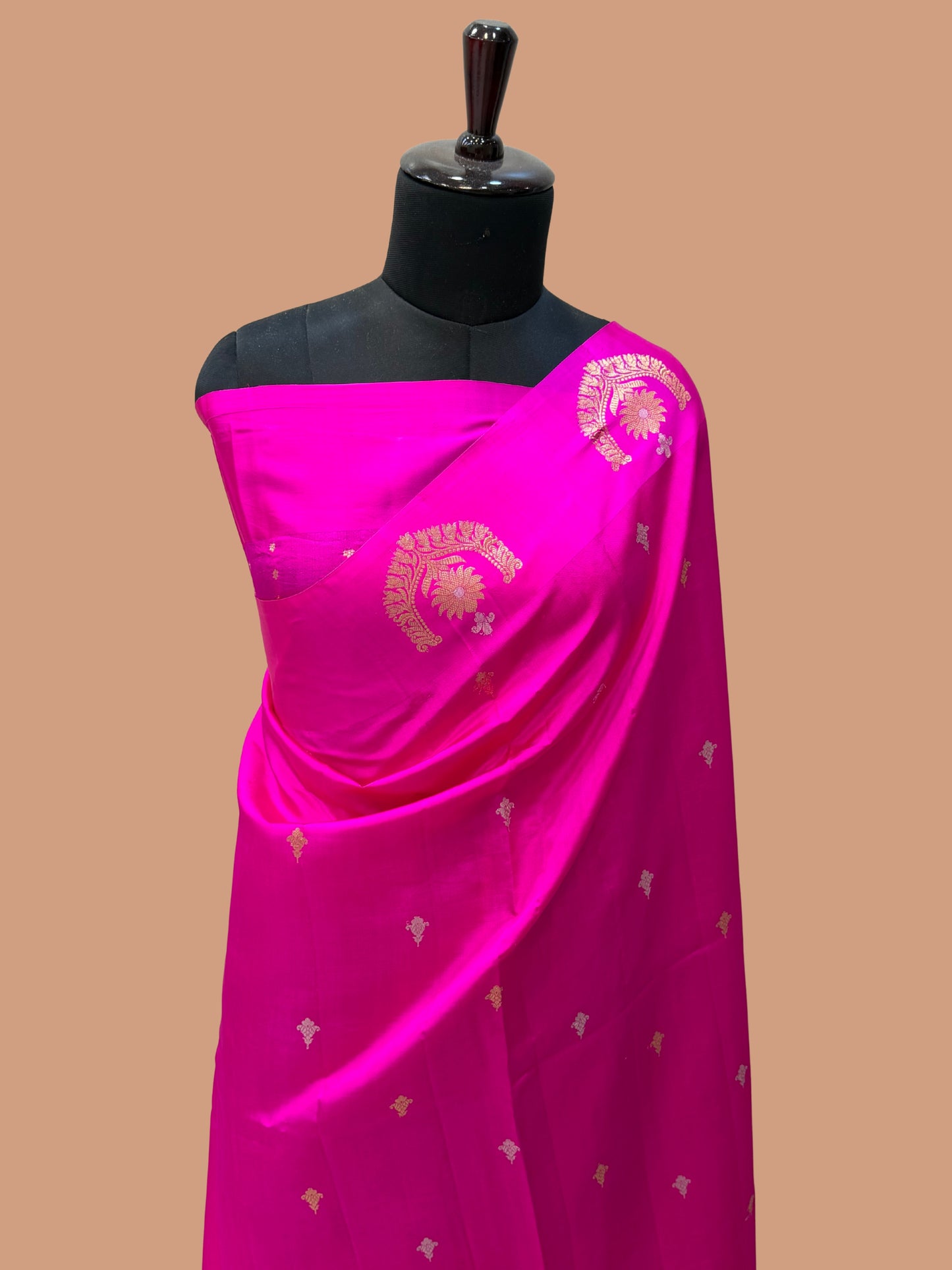 Pure Mango Silk Banarasi Handloom Saree