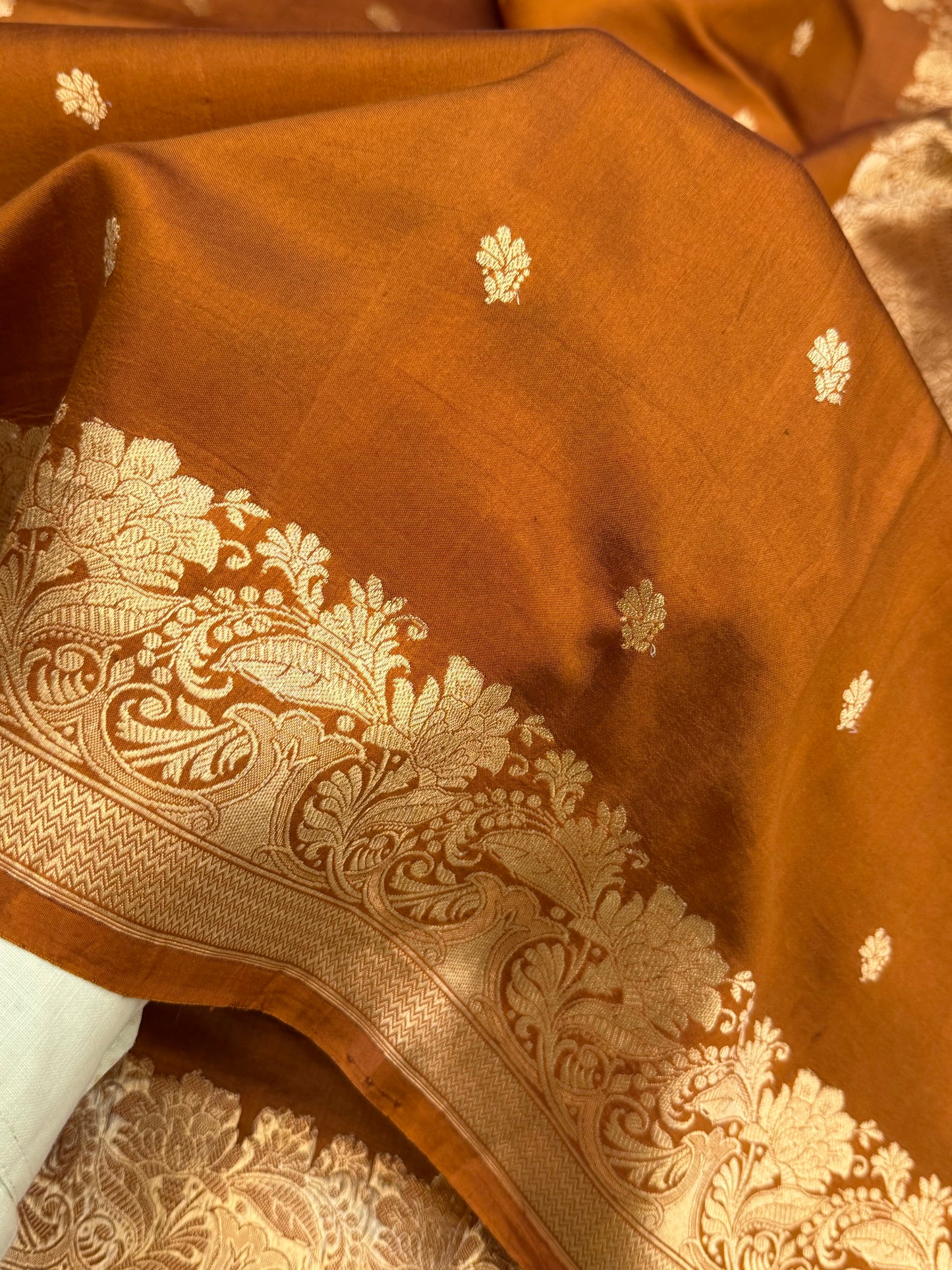 Pure Mango Silk Banarasi Handloom Saree