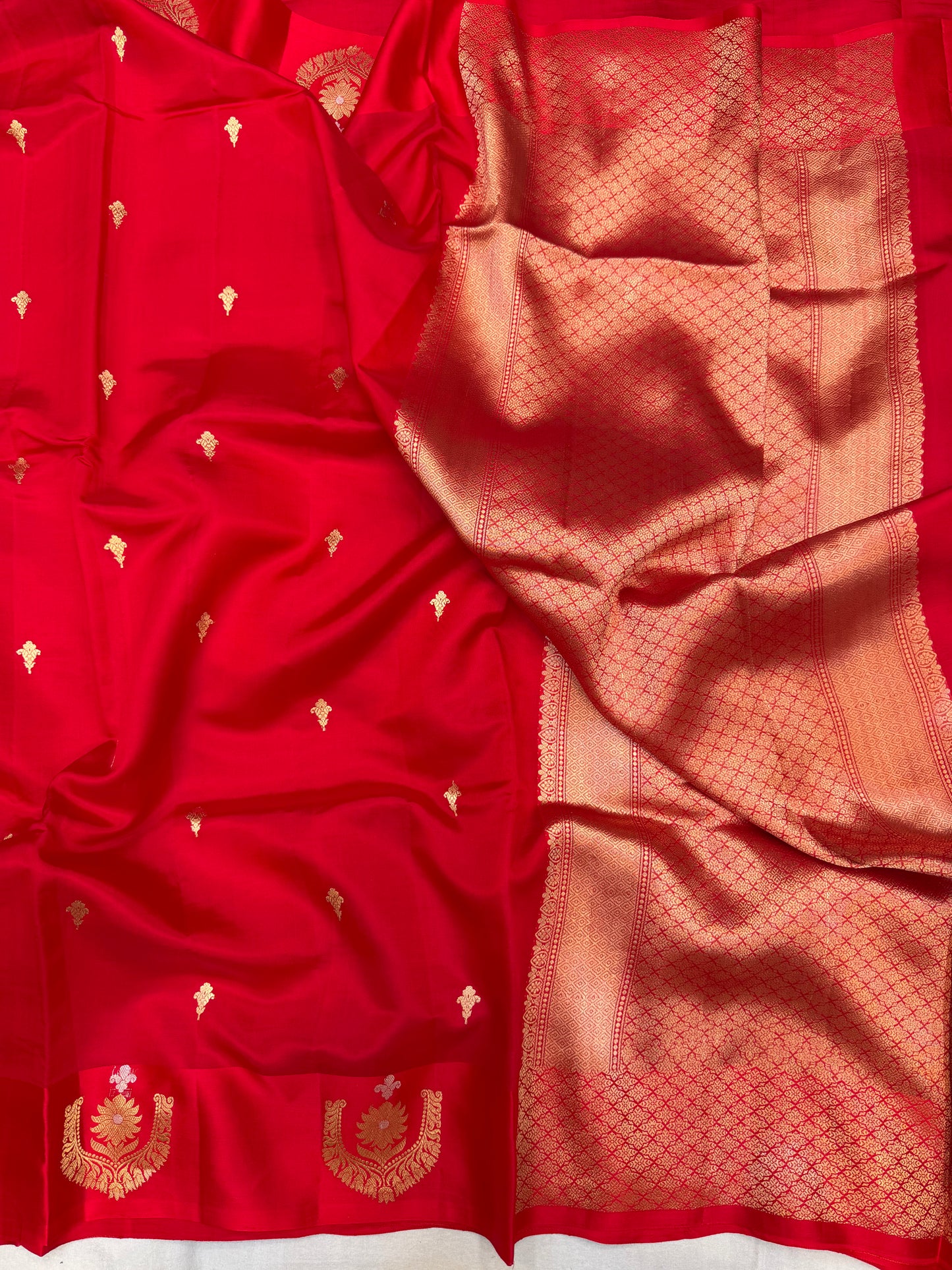 Pure Mango Silk Banarasi Handloom Saree