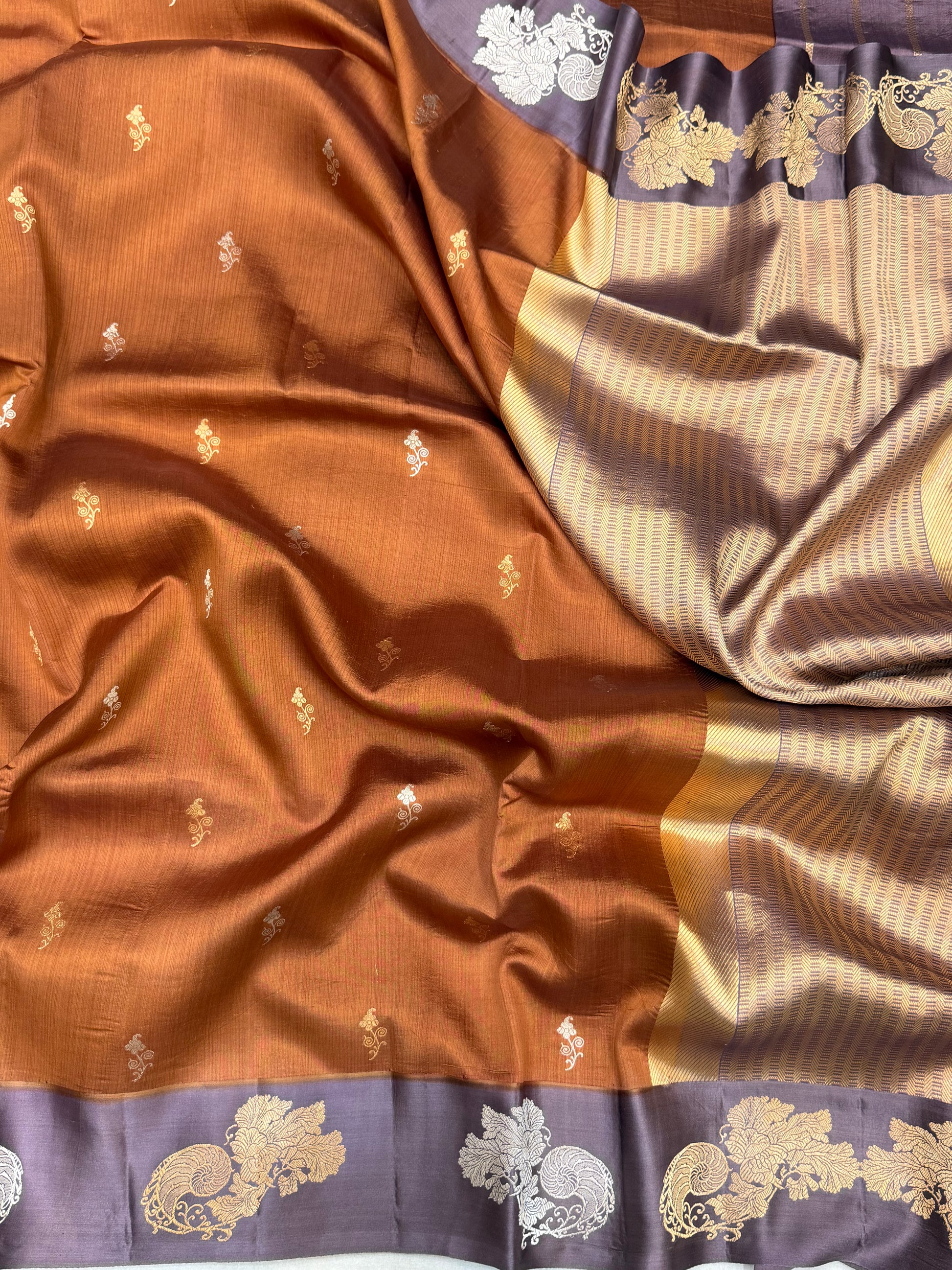 Pure Mango Silk Banarasi Handloom Saree