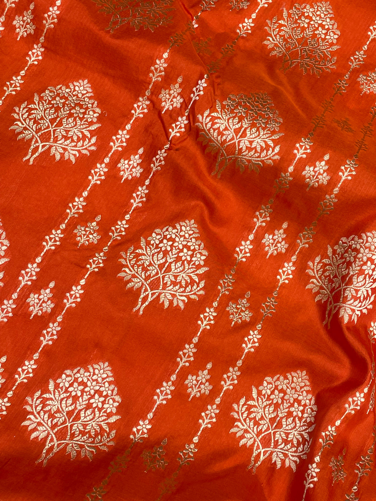 Pure Katan Silk Banarasi Handloom Saree - All Over Motifs