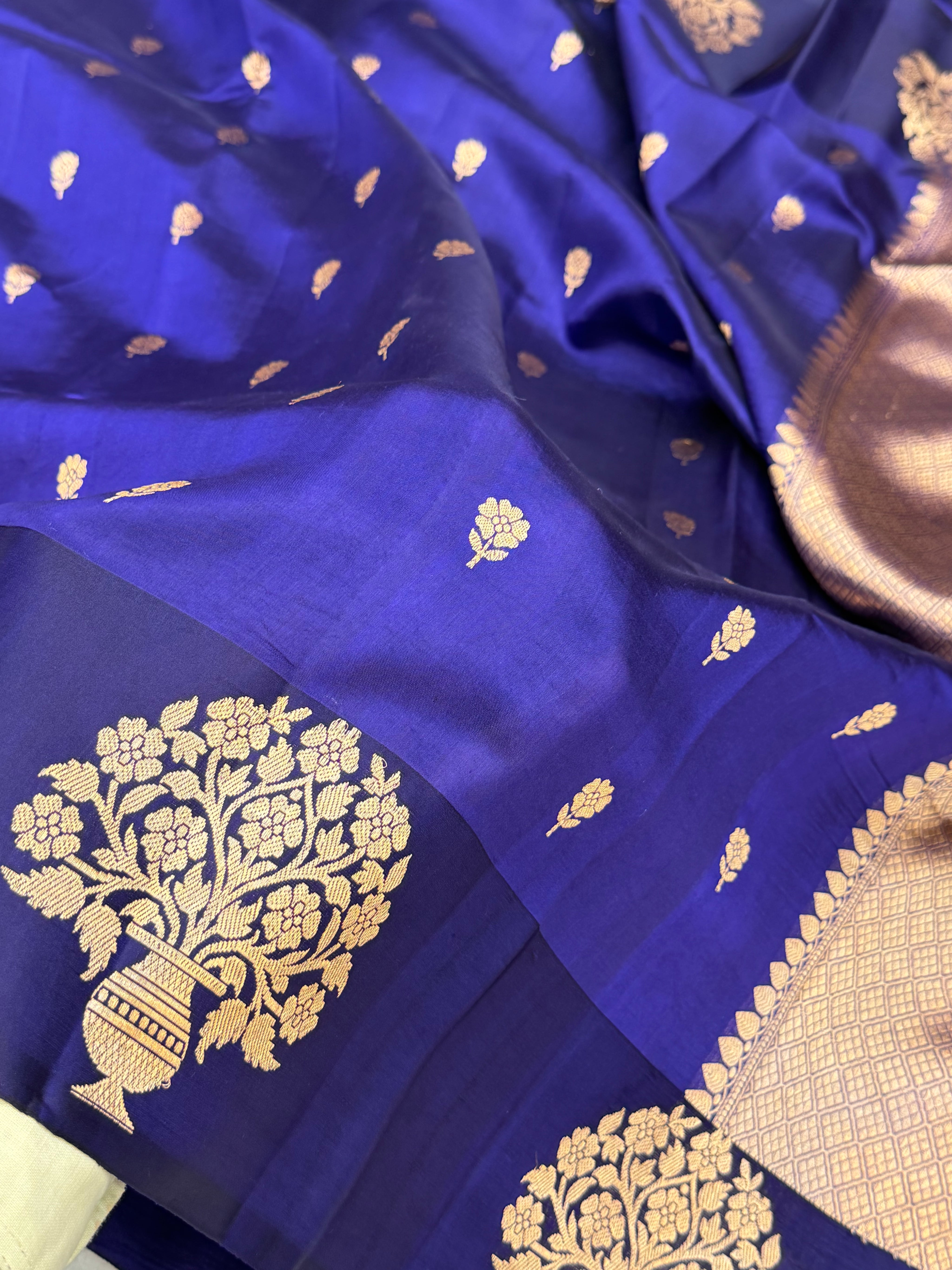 Pure Mango Silk Banarasi Handloom Saree