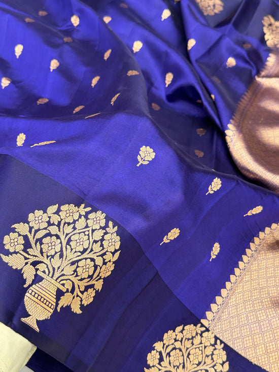 Pure Mango Silk Banarasi Handloom Saree