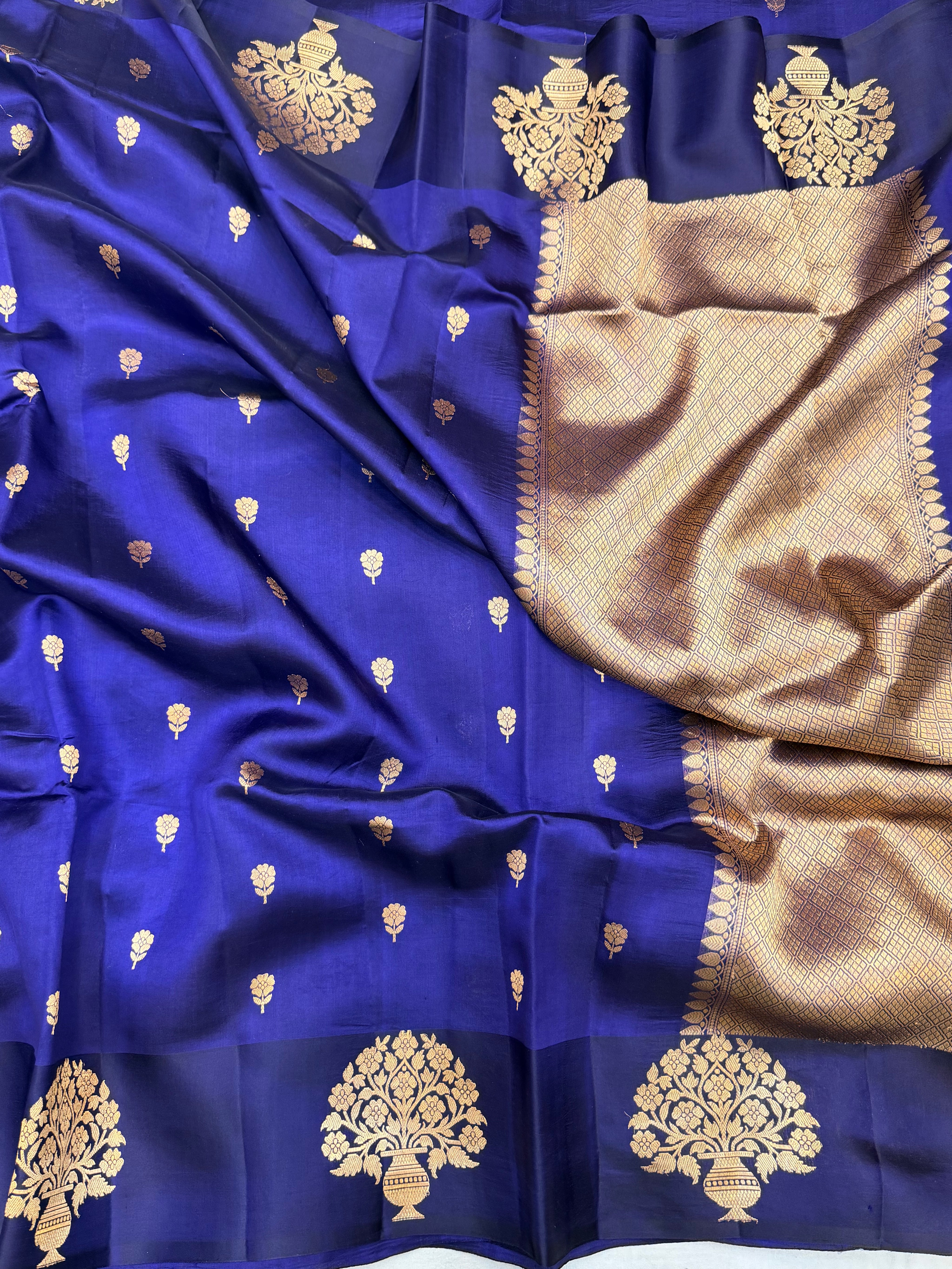 Pure Mango Silk Banarasi Handloom Saree