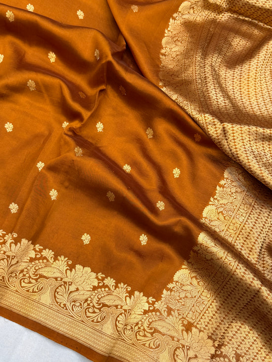 Pure Mango Silk Banarasi Handloom Saree