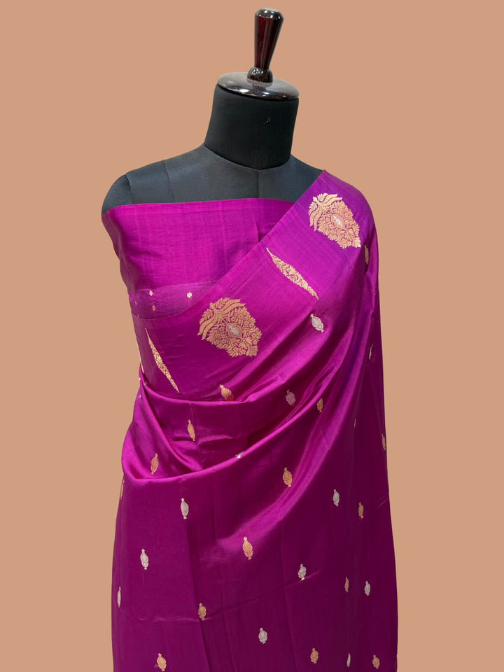 Pure Mango Silk Banarasi Handloom Saree