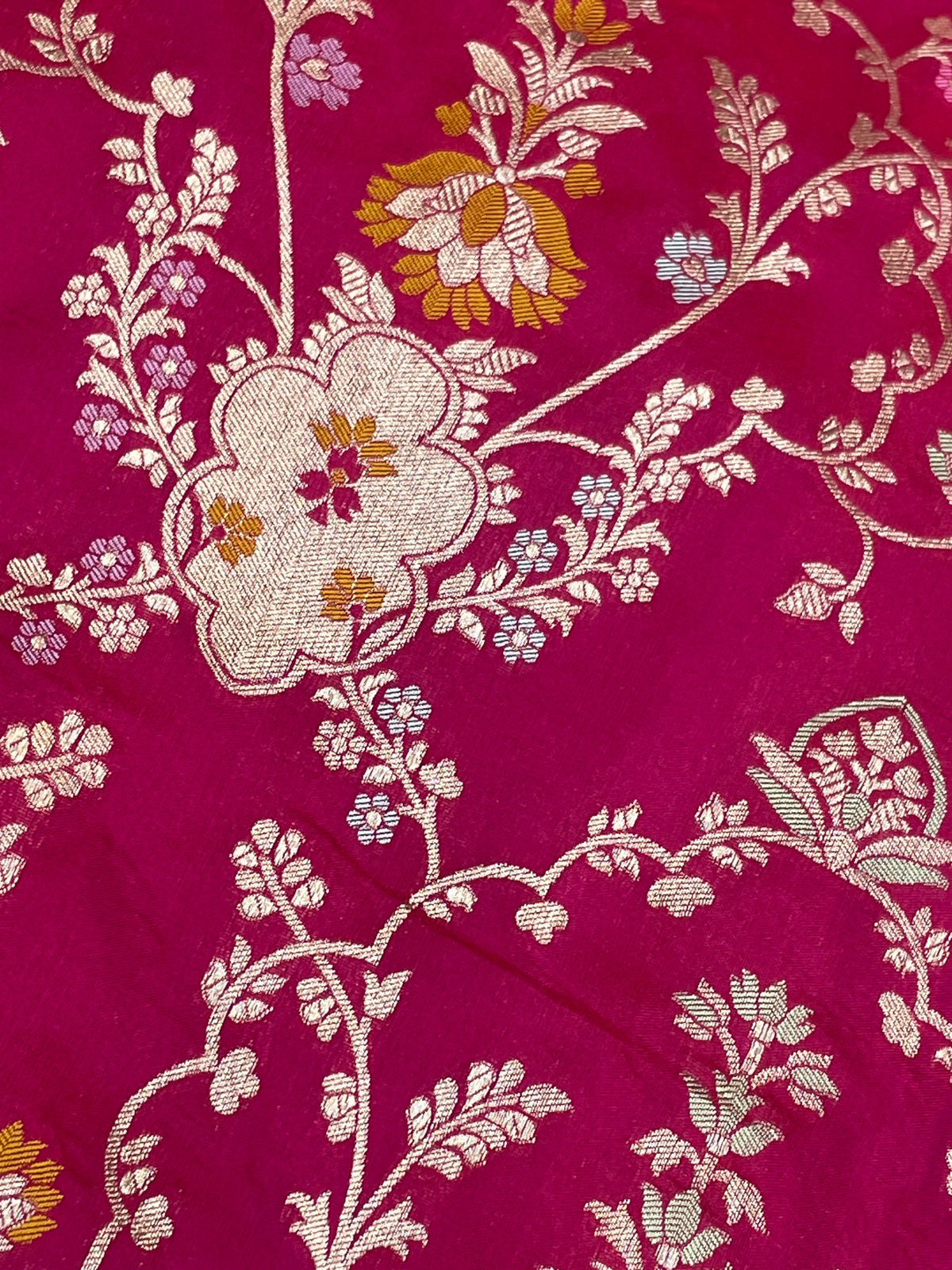Pure Katan Silk Banarasi Handloom Saree - All Over Meenakari