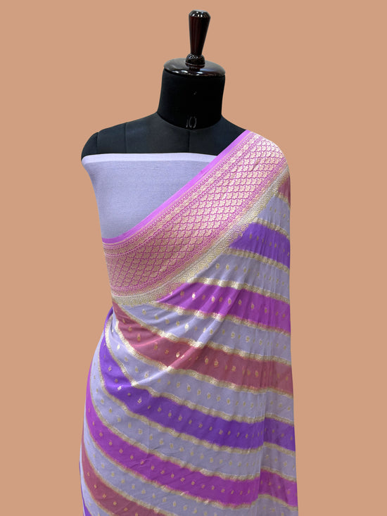 Rangkat Pure Khaddi Georgette Handloom Banarasi Saree