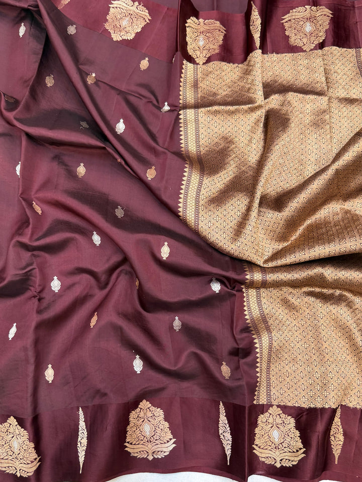 Pure Mango Silk Banarasi Handloom Saree