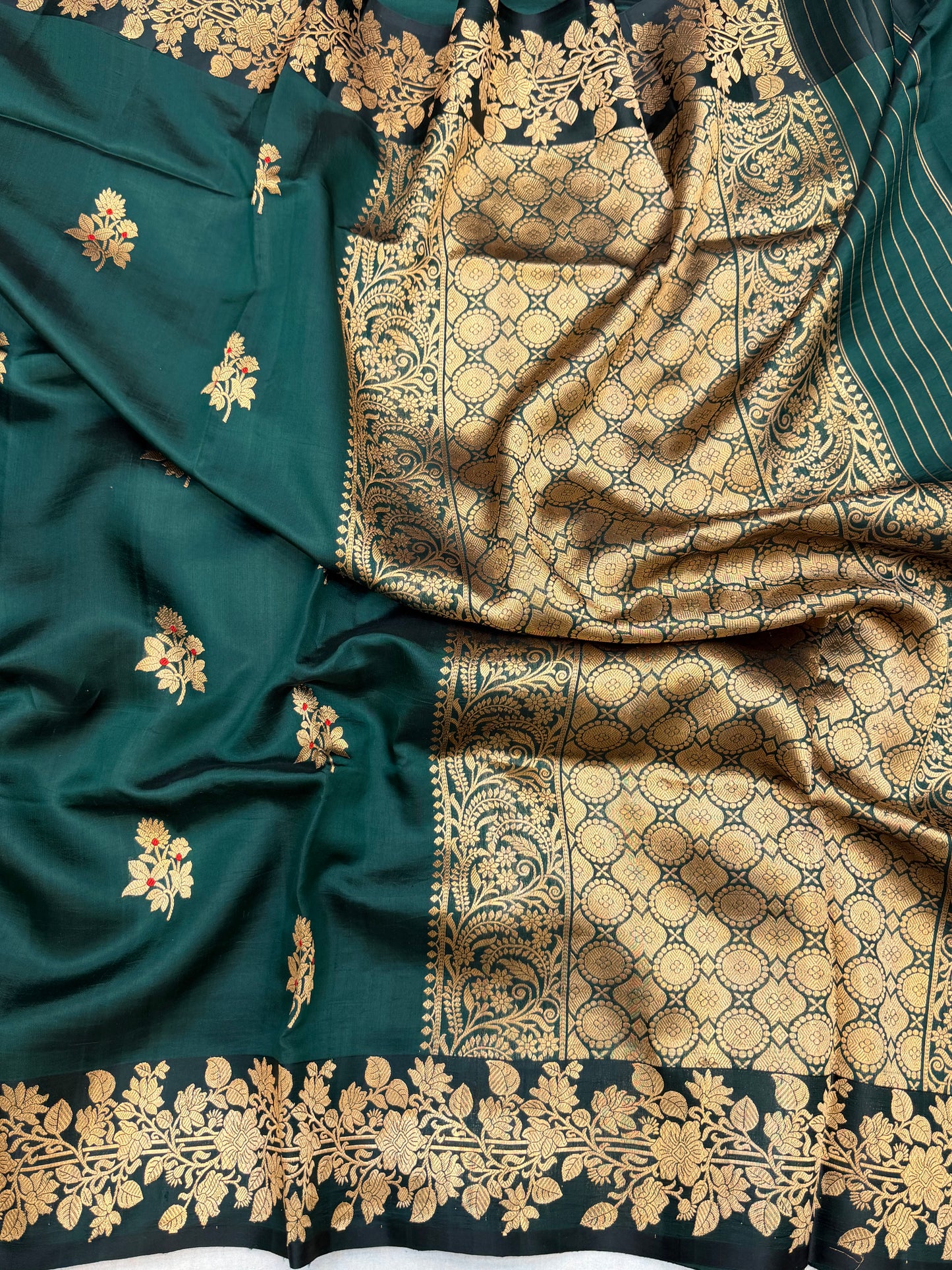 Pure Mango Silk Banarasi Handloom Saree