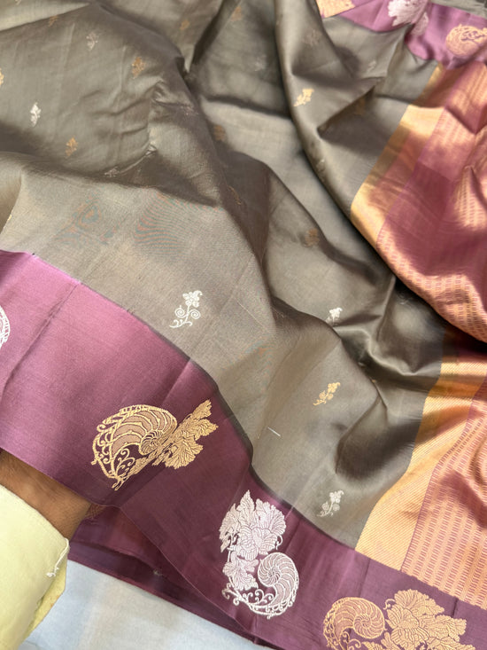 Pure Mango Silk Banarasi Handloom Saree