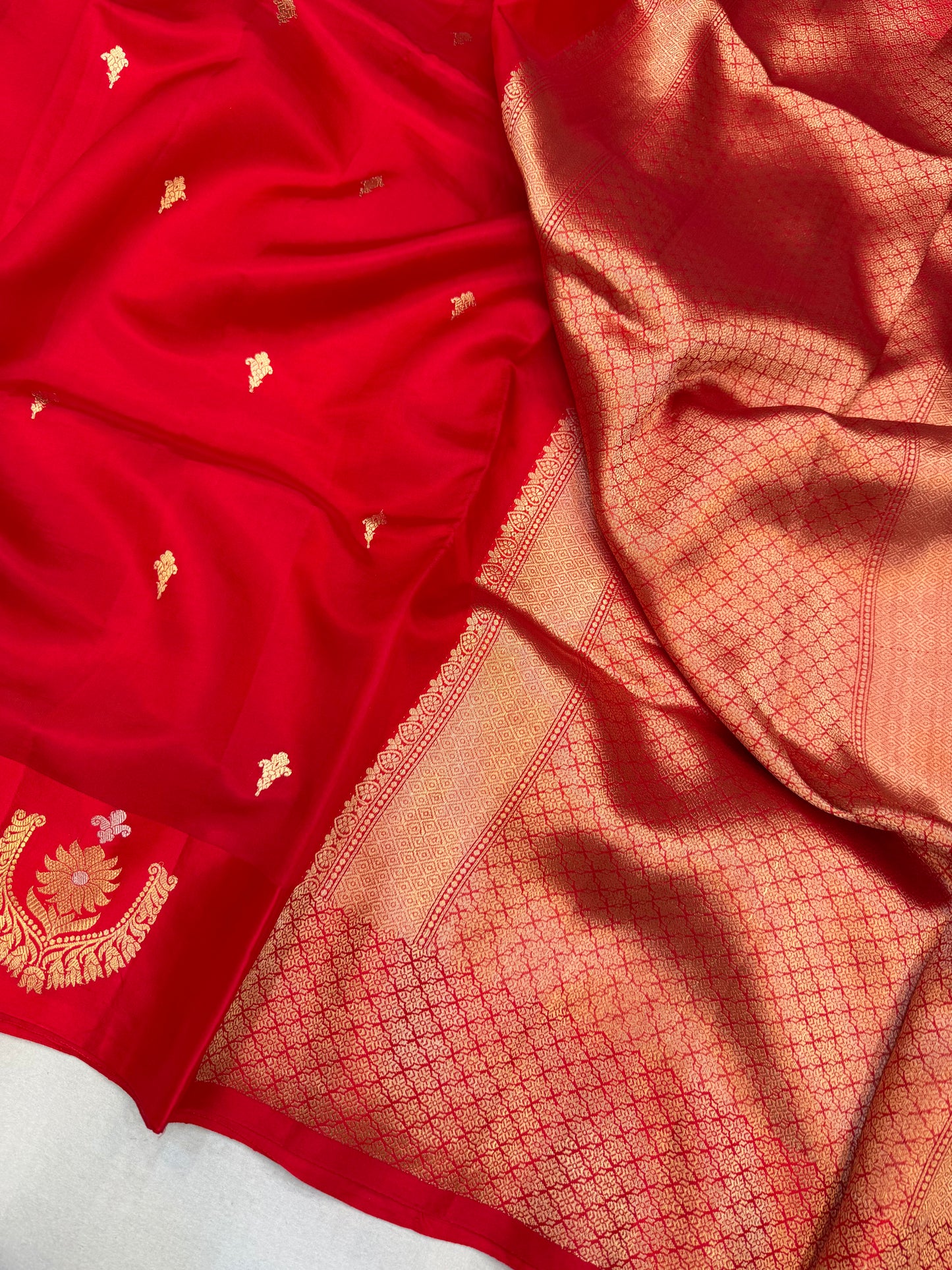 Pure Mango Silk Banarasi Handloom Saree
