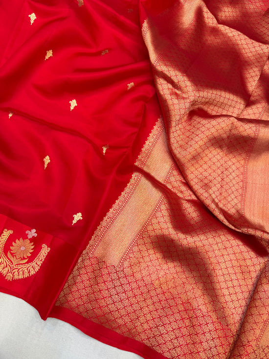 Pure Mango Silk Banarasi Handloom Saree