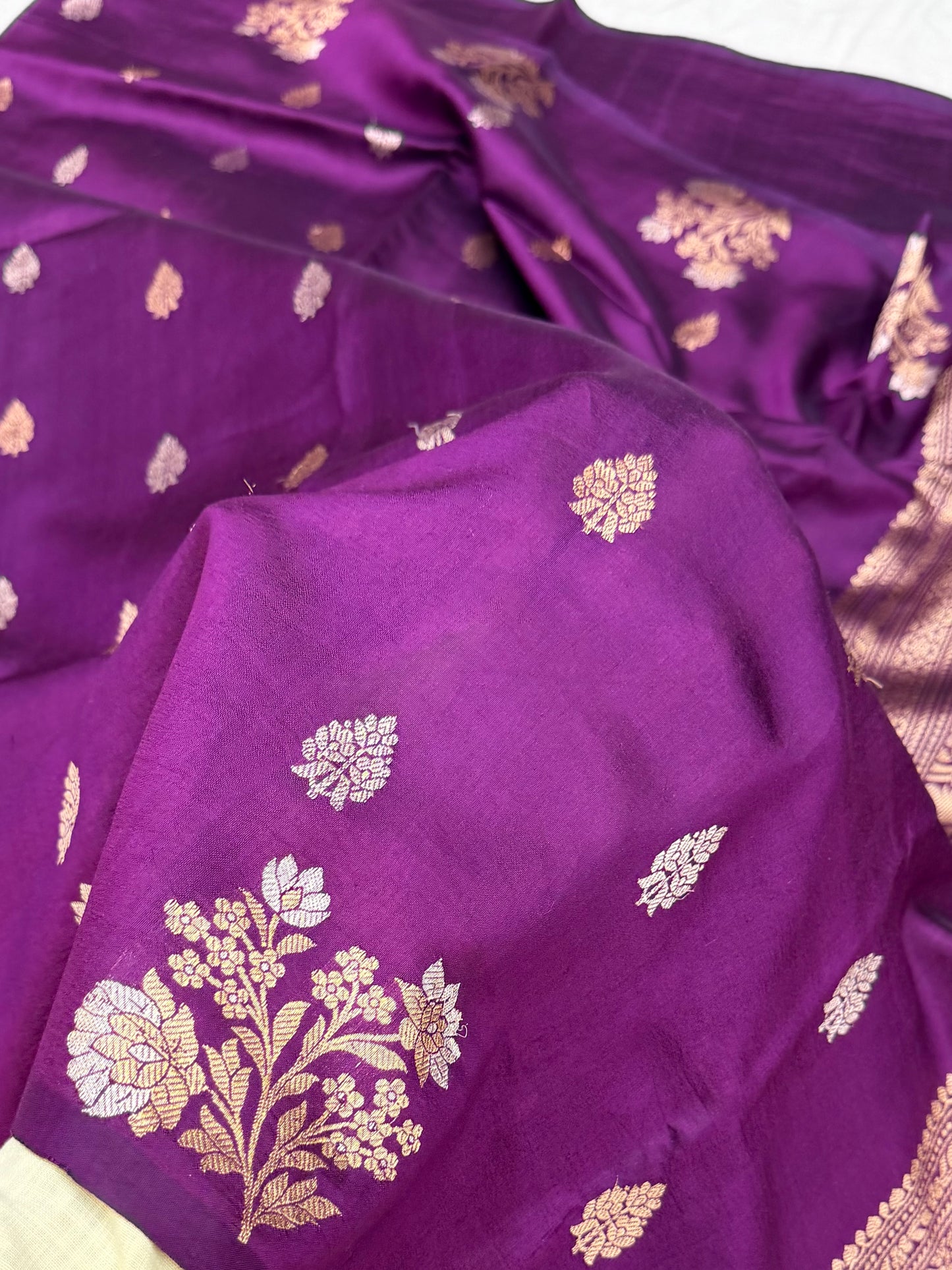 Pure Mango Silk Banarasi Handloom Saree