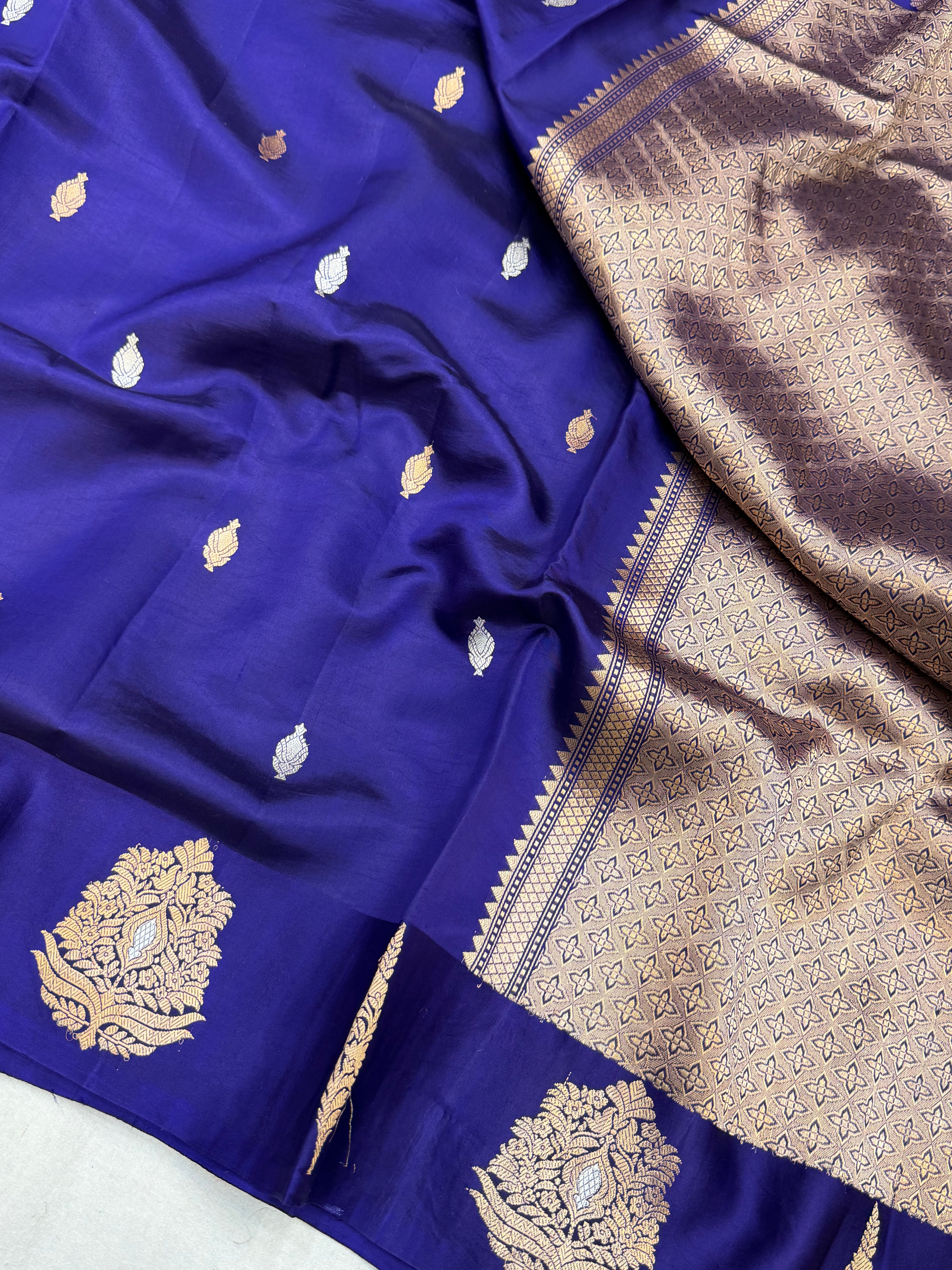 Pure Mango Silk Banarasi Handloom Saree