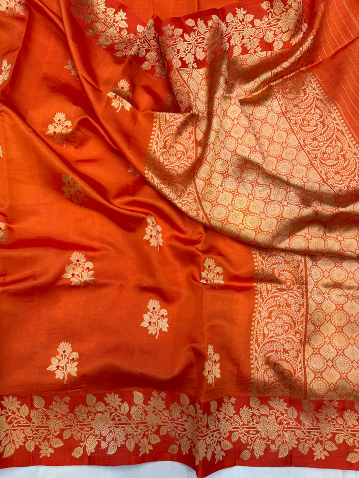 Pure Mango Silk Banarasi Handloom Saree