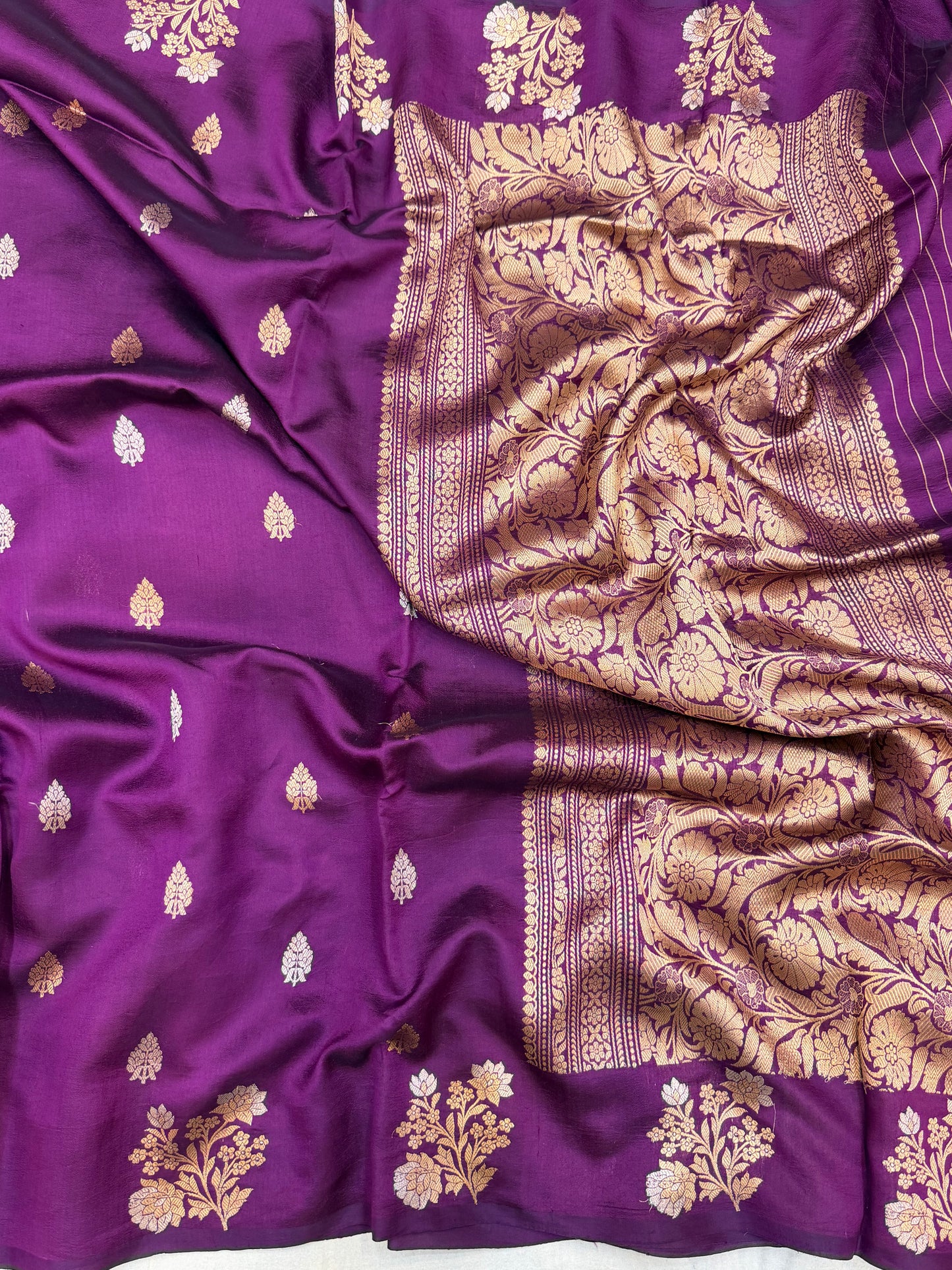 Pure Mango Silk Banarasi Handloom Saree