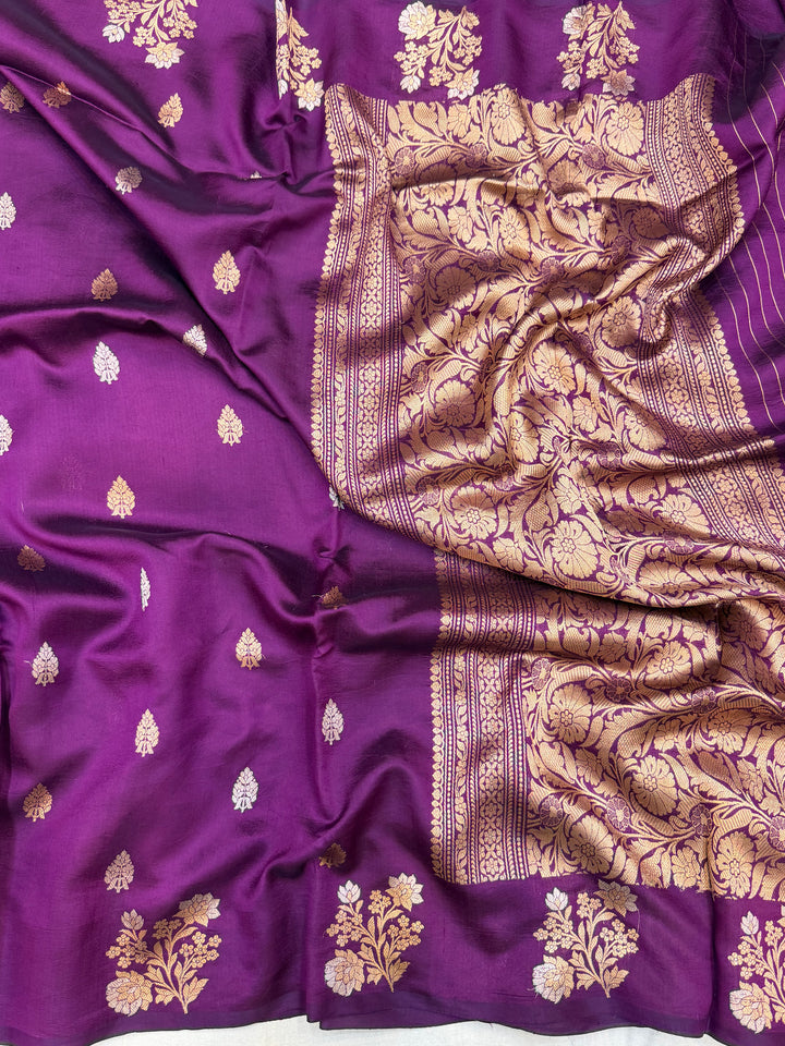 Pure Mango Silk Banarasi Handloom Saree