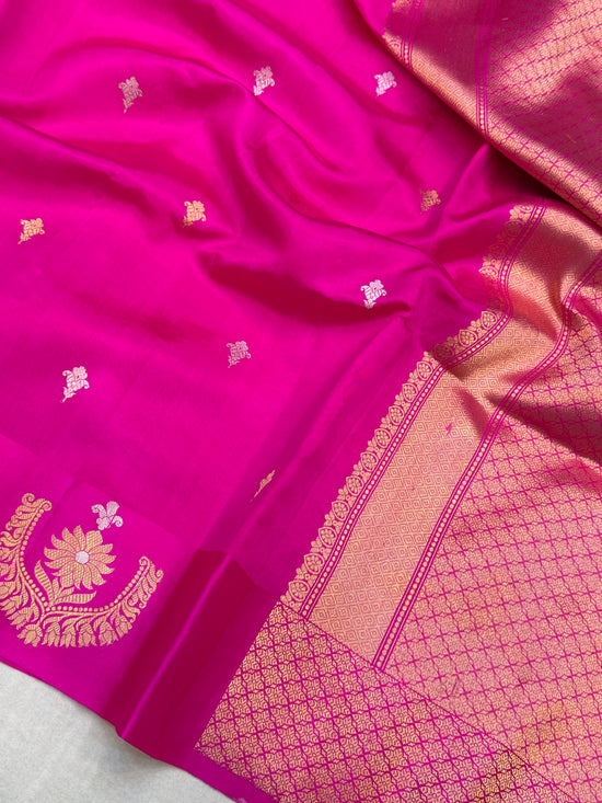 Pure Mango Silk Banarasi Handloom Saree