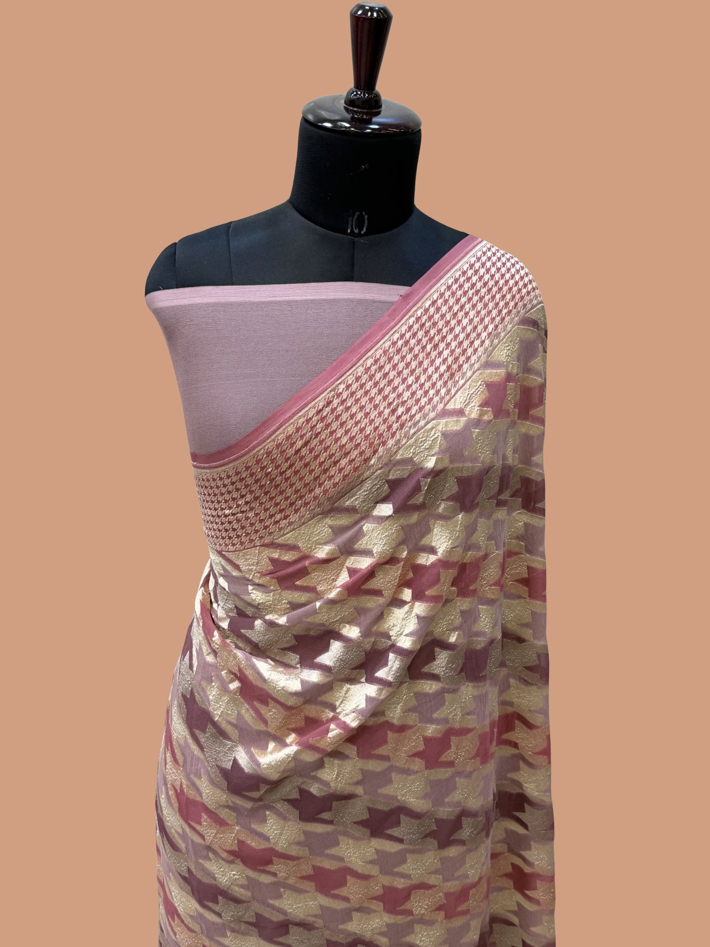 Rangkat Pure Khaddi Georgette Handloom Banarasi Saree