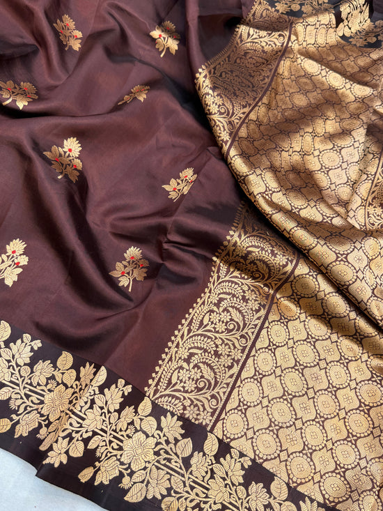 Pure Mango Silk Banarasi Handloom Saree