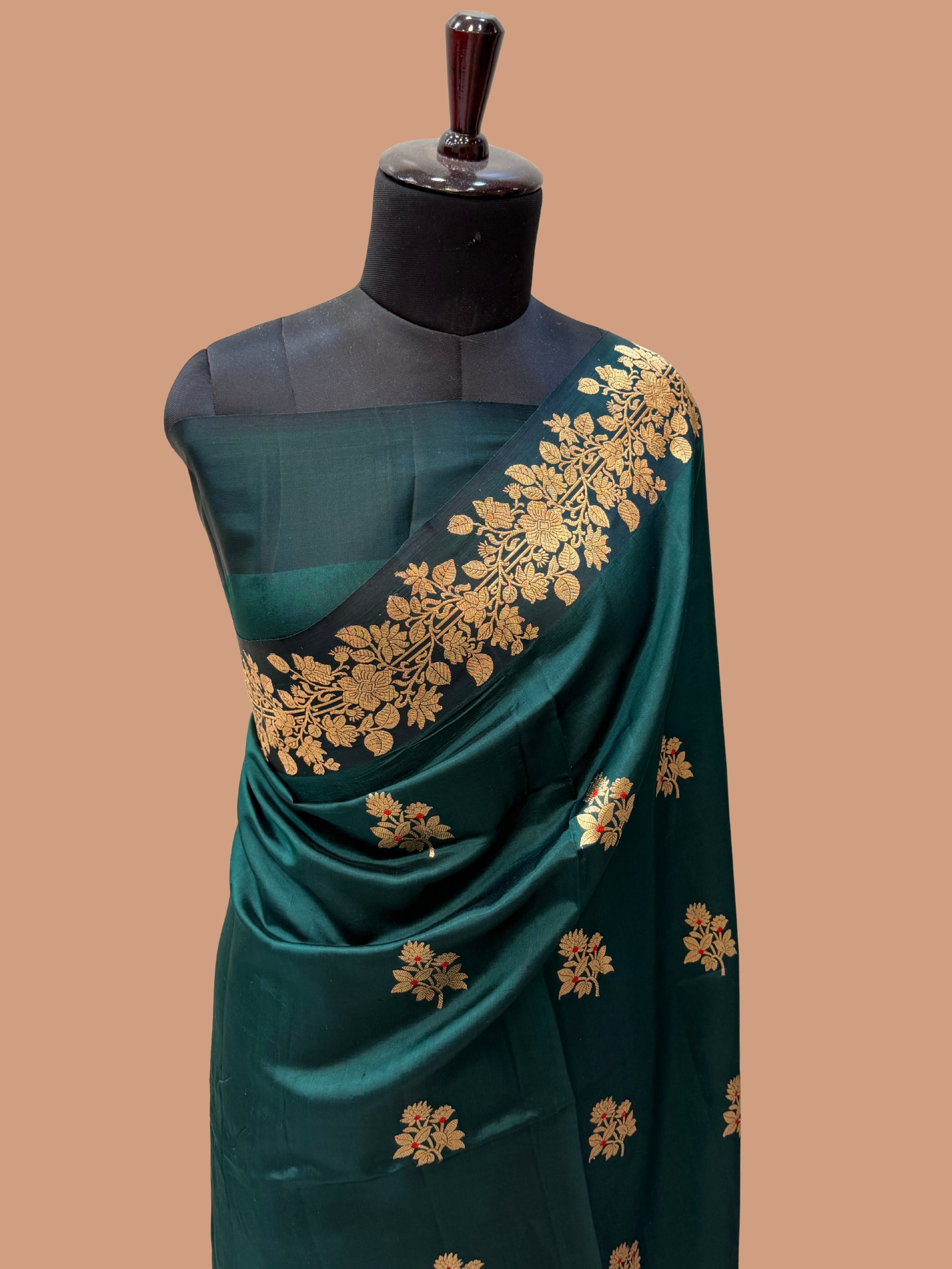 Pure Mango Silk Banarasi Handloom Saree
