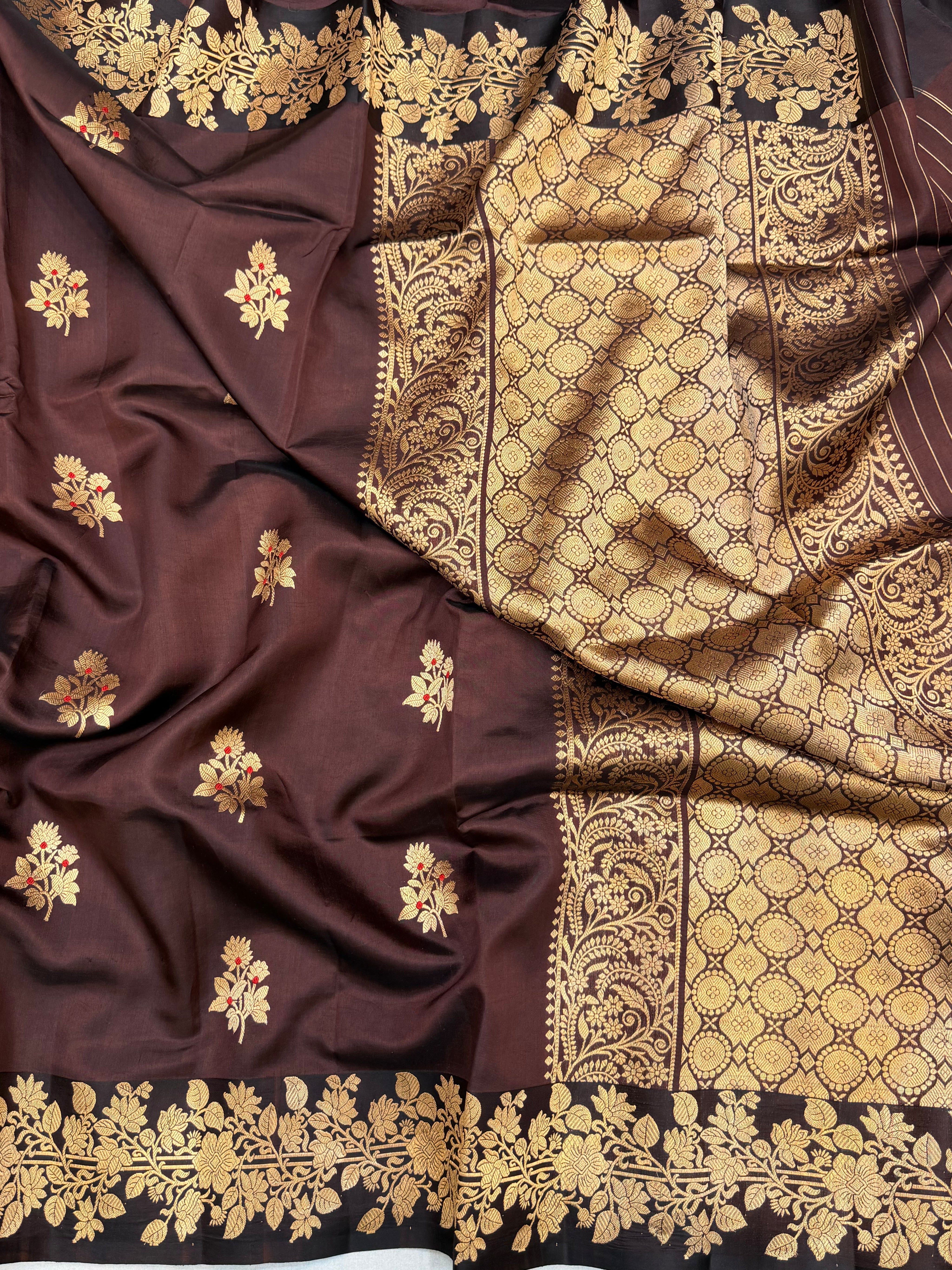 Pure Mango Silk Banarasi Handloom Saree
