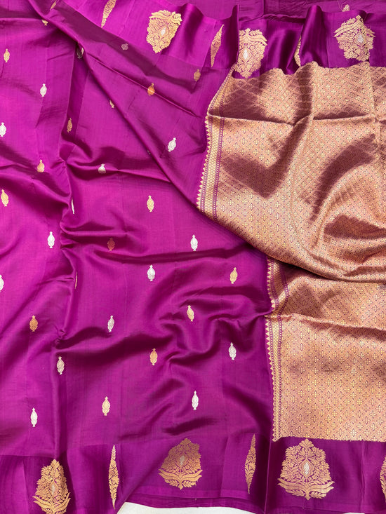Pure Mango Silk Banarasi Handloom Saree